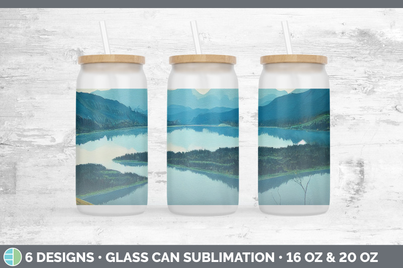 lake-glass-can-sublimation-beer-mason-jar