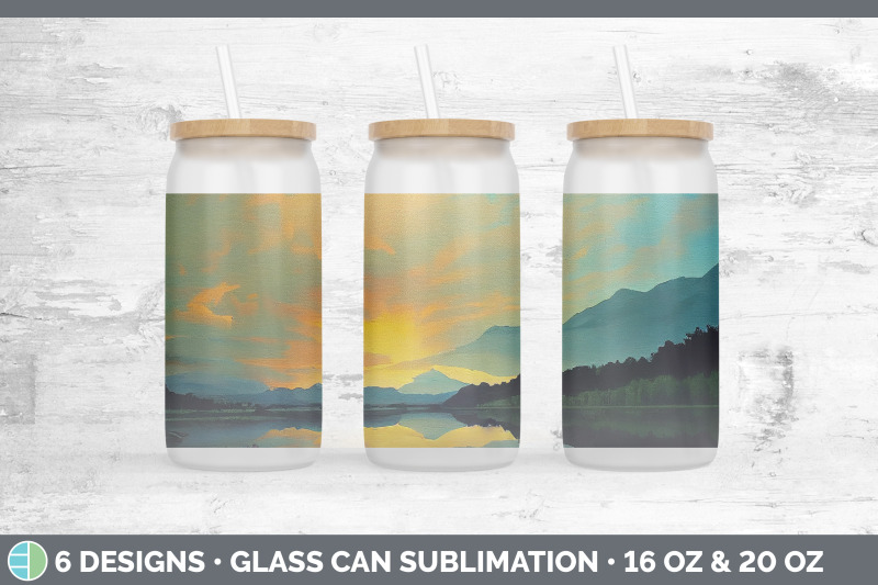 lake-glass-can-sublimation-beer-mason-jar