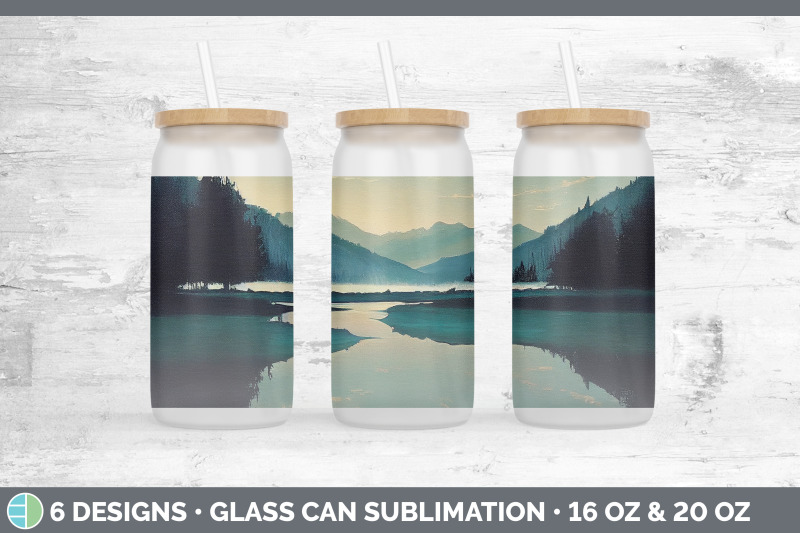 lake-glass-can-sublimation-beer-mason-jar