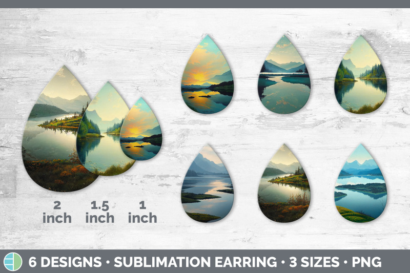 lake-teardrop-earring-sublimation-designs-bundle