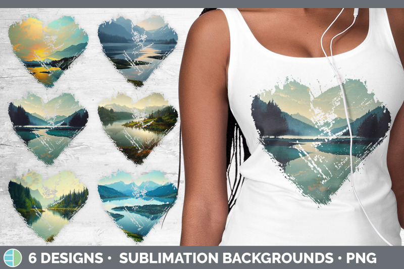 lake-heart-distressed-clipart-sublimation-designs