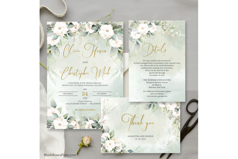 boemian-watercolor-greenery-and-white-roses-wedding-suite-editable-psd