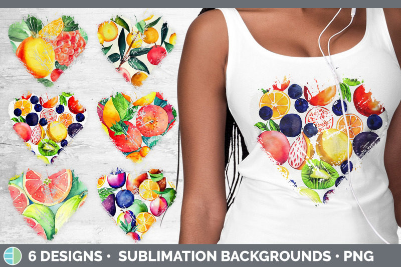 fruit-heart-distressed-clipart-sublimation-designs