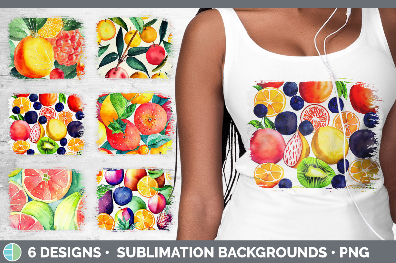 fruit-distressed-sublimation-background-panel