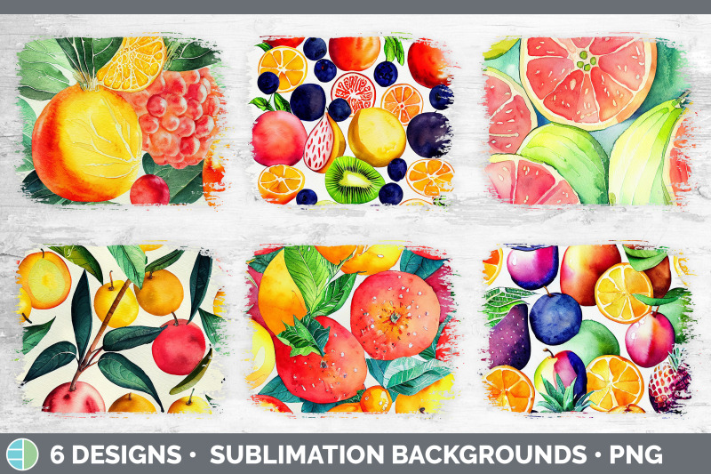 fruit-distressed-sublimation-background-panel