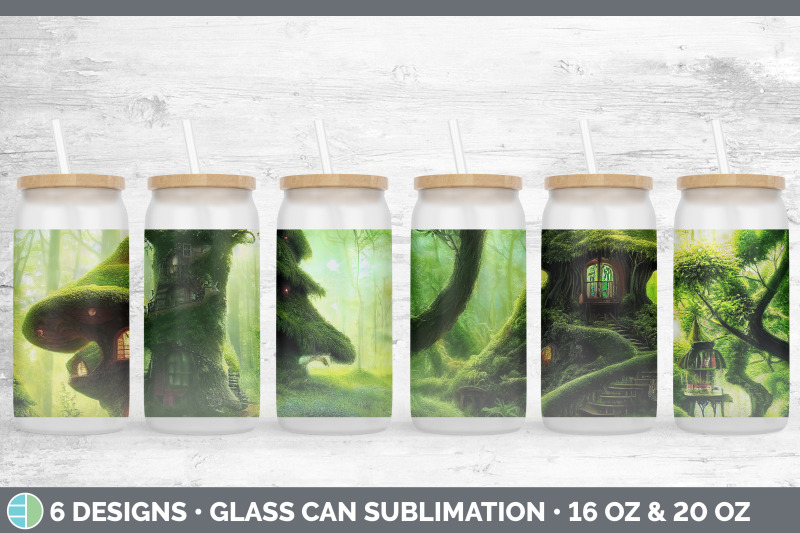 tree-house-glass-can-sublimation-beer-mason-jar