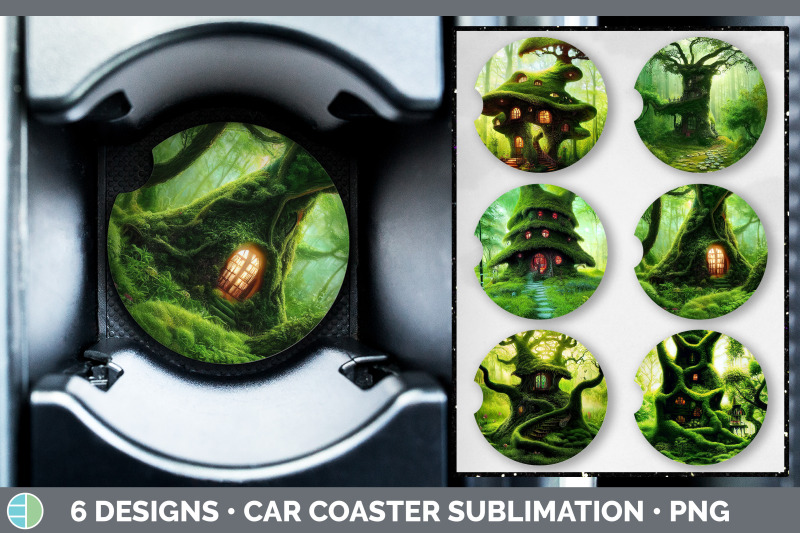 tree-house-car-coaster-sublimation-designs-bundle