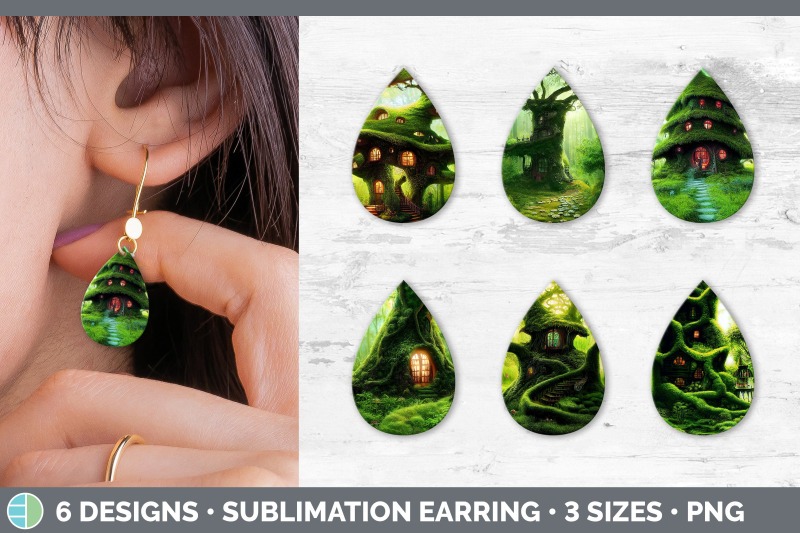 tree-house-teardrop-earring-sublimation-designs-bundle