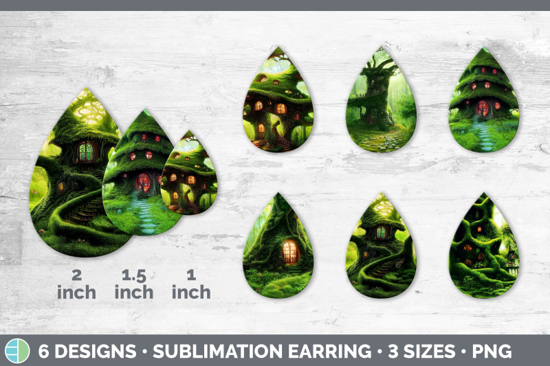 tree-house-teardrop-earring-sublimation-designs-bundle