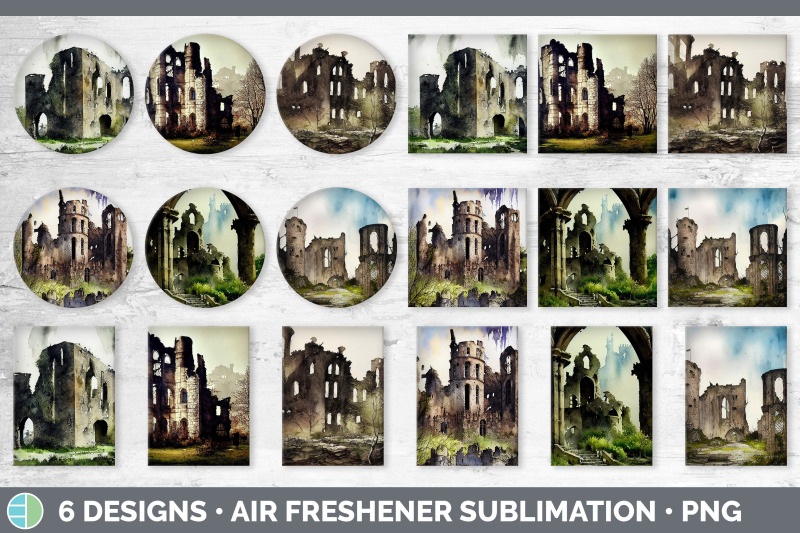 castle-ruins-air-freshener-sublimation-designs-bundle