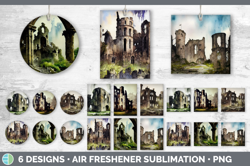 castle-ruins-air-freshener-sublimation-designs-bundle