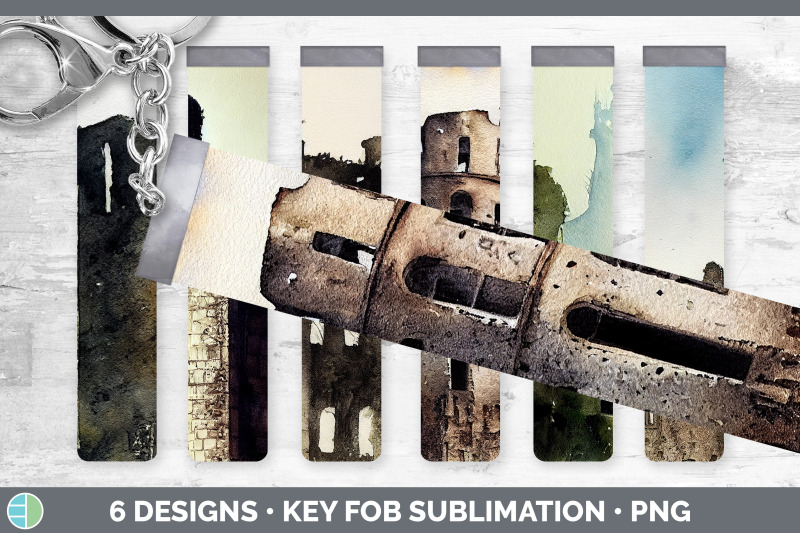 castle-ruins-key-fob-wristlet-sublimation