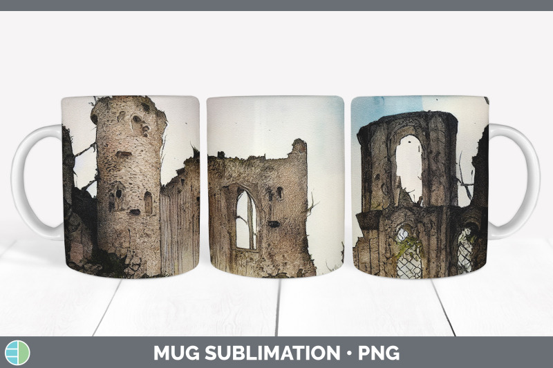 castle-ruins-mug-sublimation-coffee-cup-designs-png