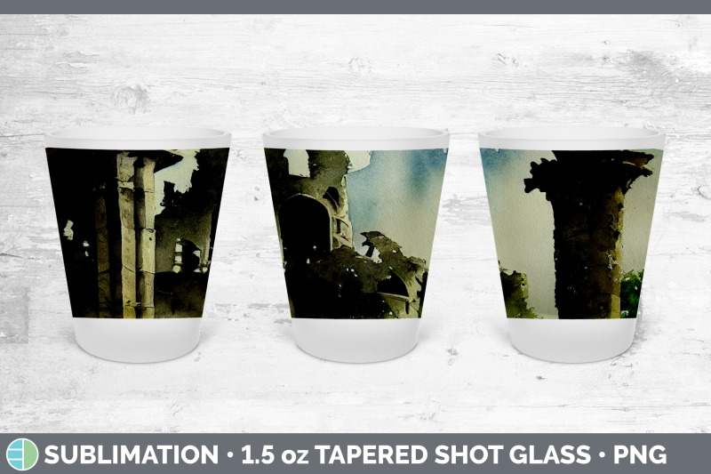 castle-ruins-shot-glass-sublimation-shot-glass-1-5oz-tapered