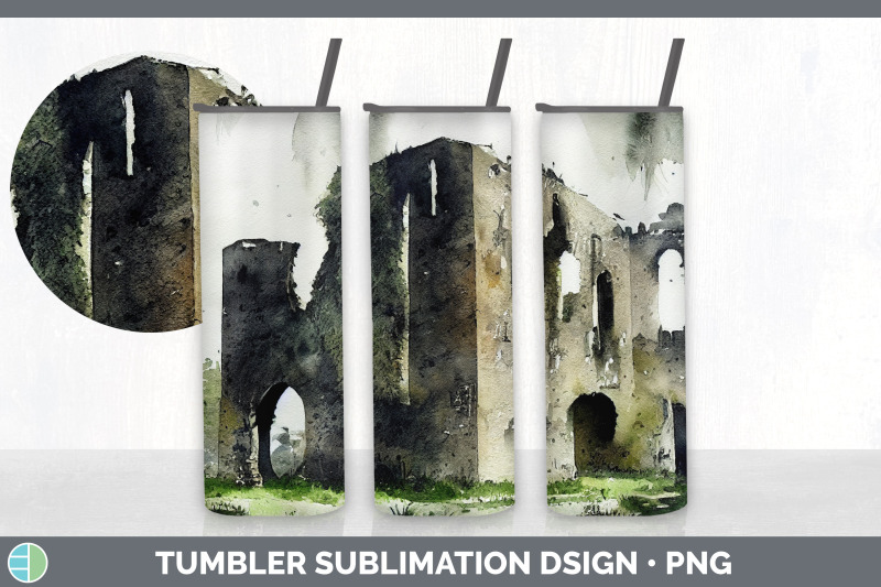 castle-ruins-tumbler-sublimation-bundle