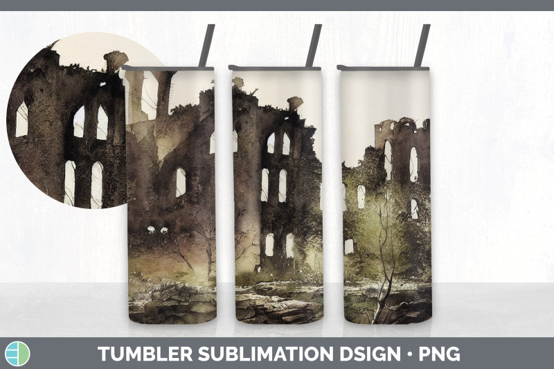 castle-ruins-tumbler-sublimation-bundle