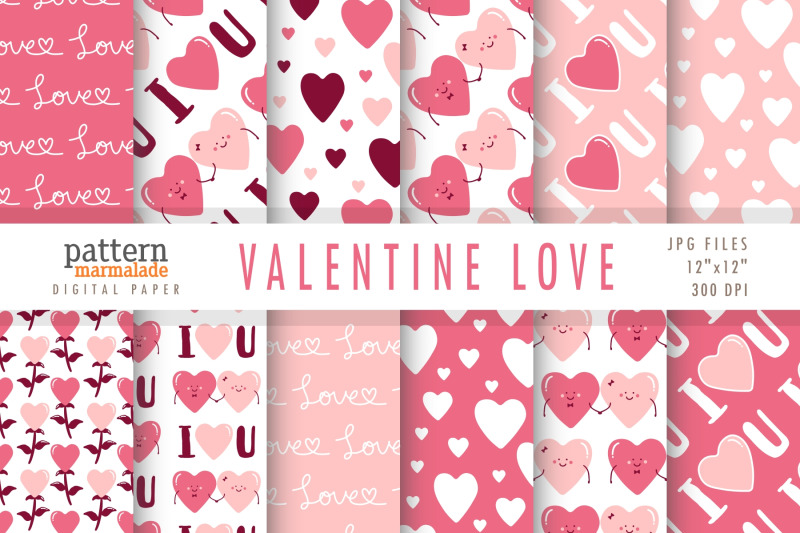 valentine-love-pink-red-bw001a