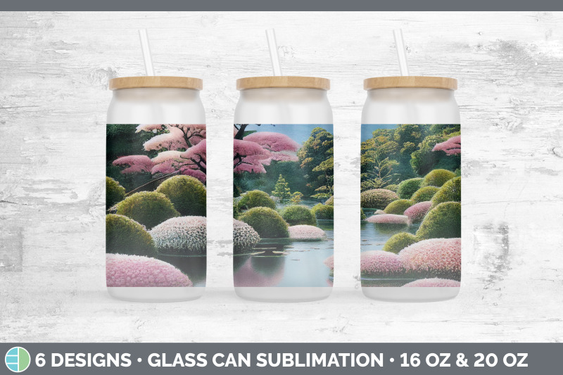 japanese-garden-glass-can-sublimation-beer-mason-jar