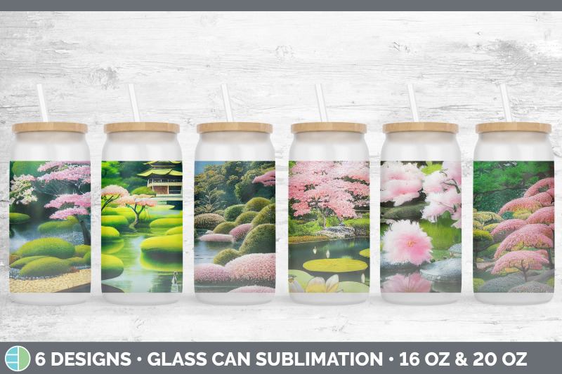 japanese-garden-glass-can-sublimation-beer-mason-jar