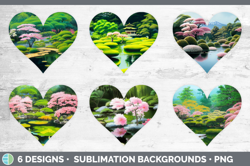 japanese-garden-hearts-clipart-sublimation-designs