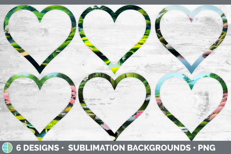 japanese-garden-heart-frame-clipart-sublimation-designs