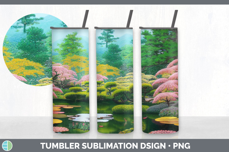 japanese-garden-tumbler-sublimation-bundle