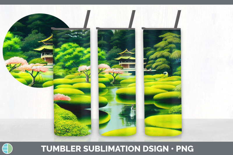 japanese-garden-tumbler-sublimation-bundle