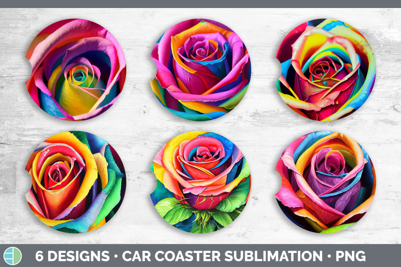 rainbow-roses-car-coaster-sublimation-designs-bundle