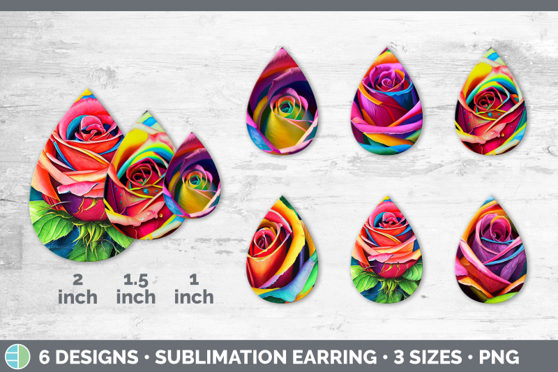 rainbow-roses-teardrop-earring-sublimation-designs-bundle