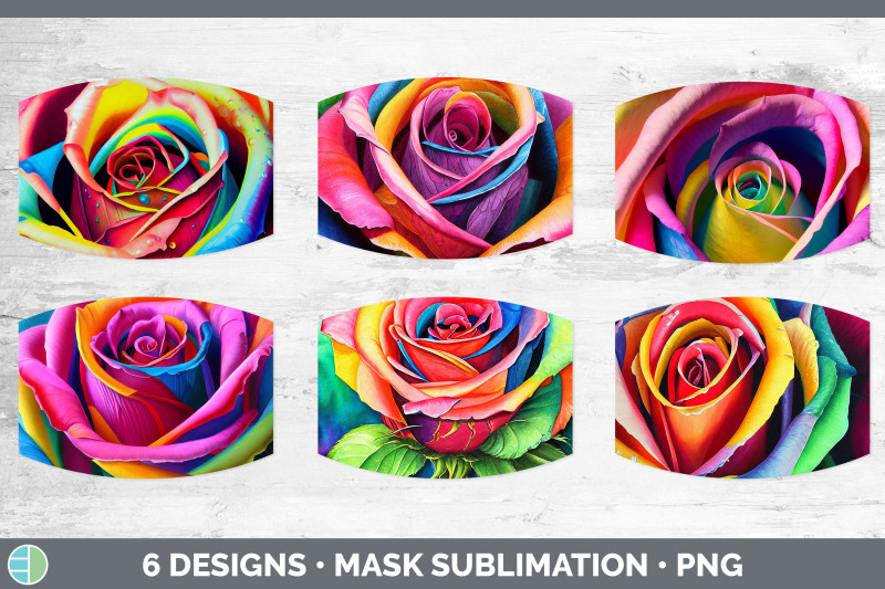 rainbow-roses-mask-sublimation-bundle-face-mask-designs