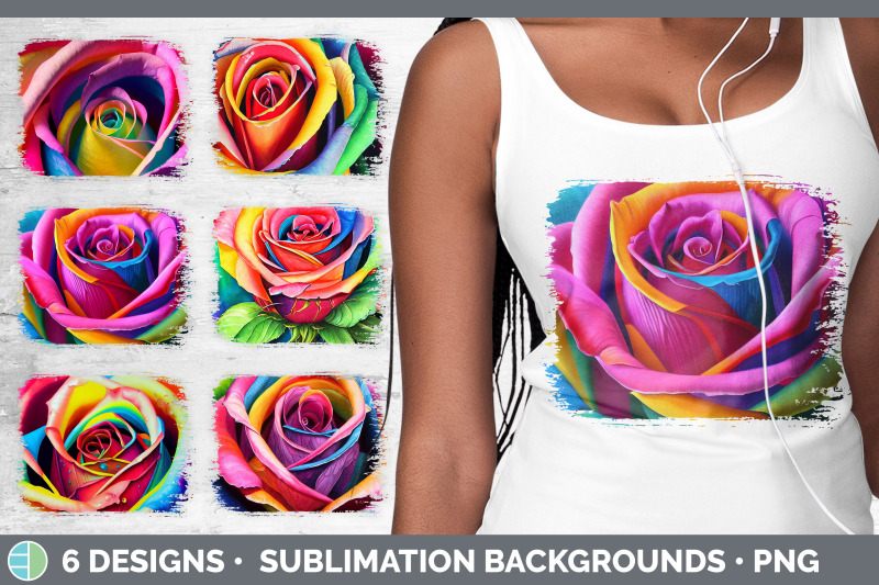 rainbow-roses-distressed-sublimation-background-panel