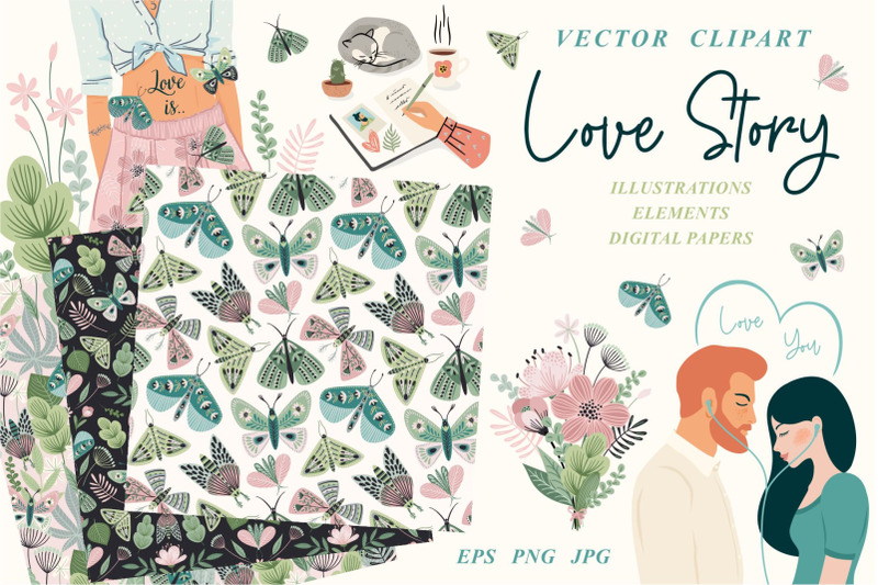 love-story-vector-clipart