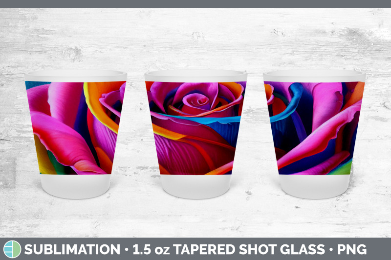 rainbow-roses-shot-glass-sublimation-shot-glass-1-5oz-tapered