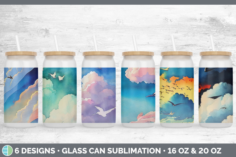 birds-flying-glass-can-sublimation-beer-mason-jar