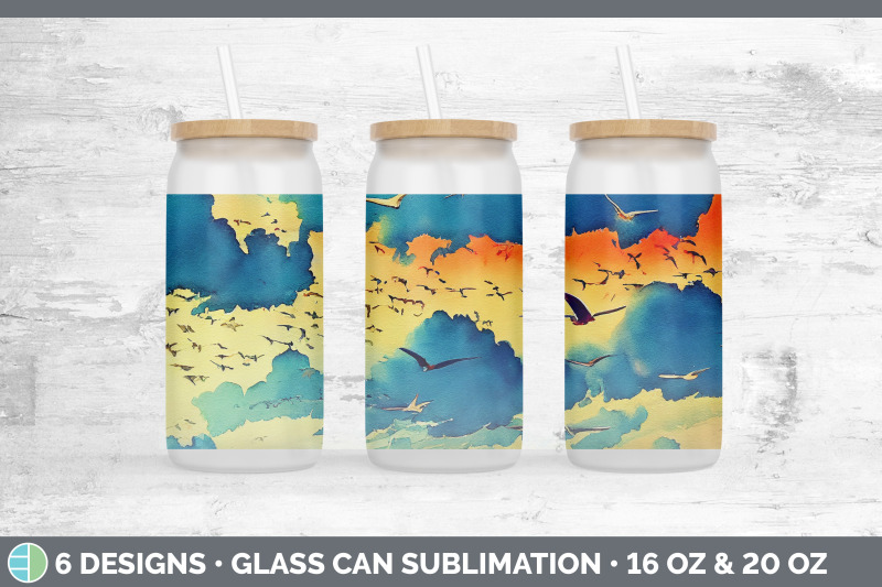 birds-flying-glass-can-sublimation-beer-mason-jar