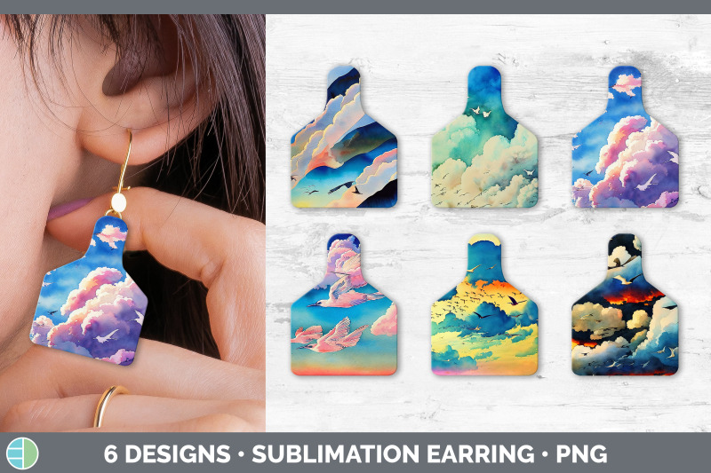 birds-flying-cow-tag-earring-sublimation-cattle-ear-tag