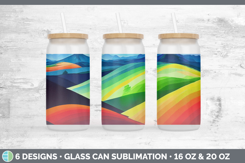 rainbow-mountains-glass-can-sublimation-beer-mason-jar