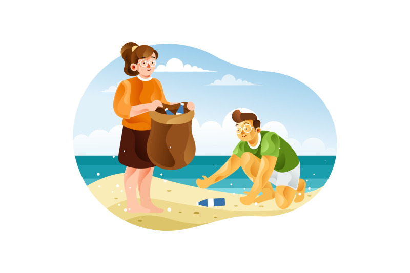 children-are-cleaning-the-beach-from-plastic-trash