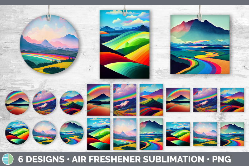 rainbow-mountains-air-freshener-sublimation-designs-bundle