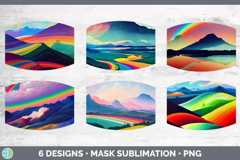 rainbow-mountains-mask-sublimation-bundle-face-mask-designs