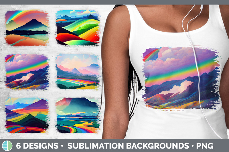 rainbow-mountains-distressed-sublimation-background-panel