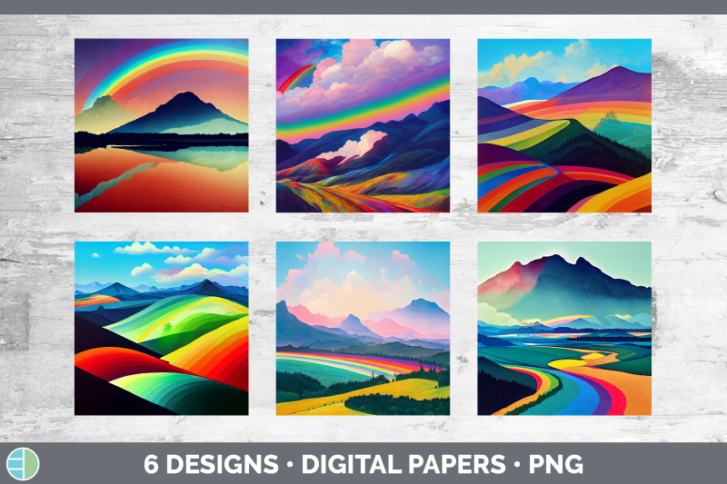 rainbow-mountains-backgrounds-digital-scrapbook-papers