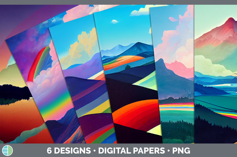 rainbow-mountains-backgrounds-digital-scrapbook-papers