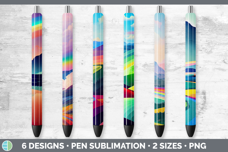 rainbow-mountains-pen-wraps-epoxy-sublimation-bundle