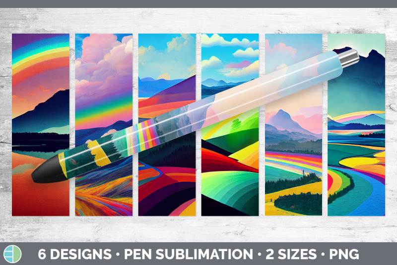 rainbow-mountains-pen-wraps-epoxy-sublimation-bundle