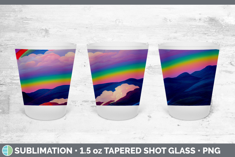 rainbow-mountains-shot-glass-sublimation-shot-glass-1-5oz-tapered