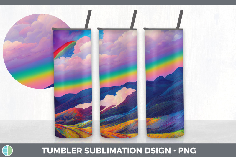 rainbow-mountains-tumbler-sublimation-bundle