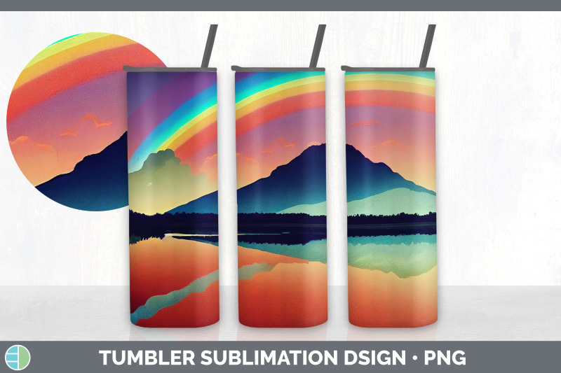 rainbow-mountains-tumbler-sublimation-bundle