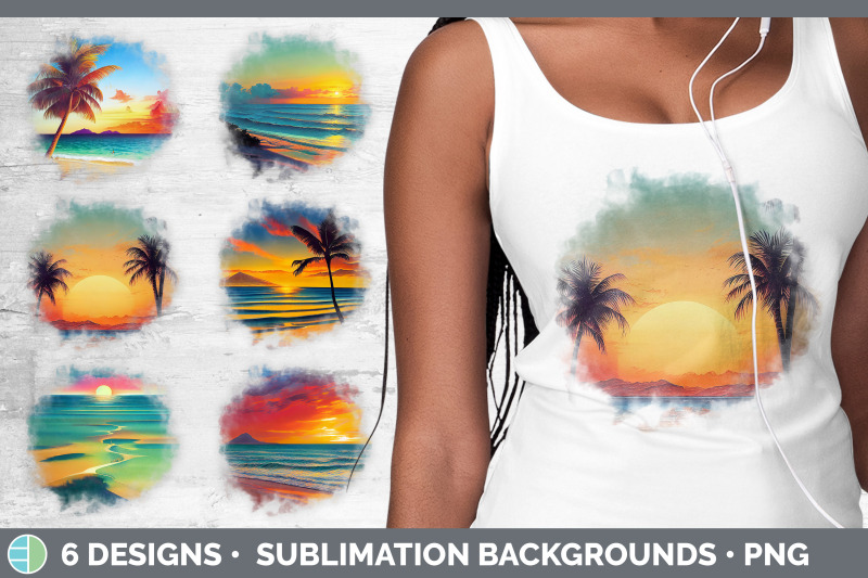 beach-sunset-background-grunge-sublimation-backgrounds