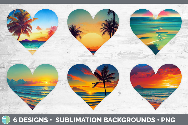 beach-sunset-hearts-clipart-sublimation-designs